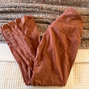 Brown Cropped Lululemon Align Leggings -Size 4